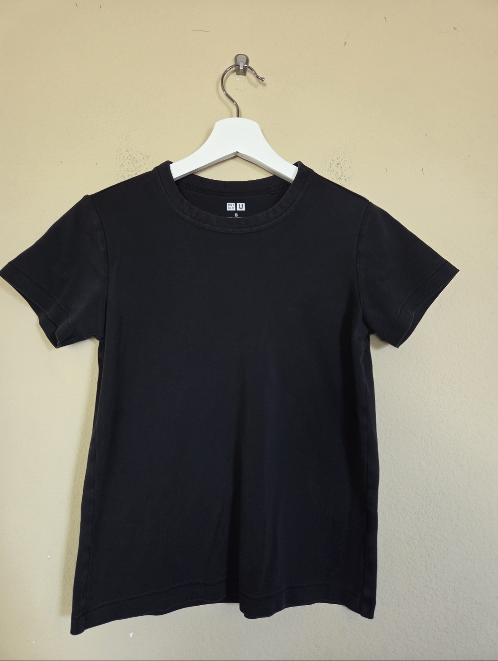 Uniqlo U Women’s Black Crew Neck Short Sleeve Tee Cotton